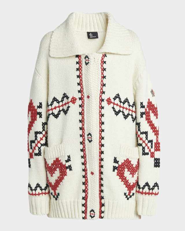 Hand-Embroidered Cardigan